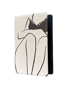 Обложка на паспорт DARI DARI «Силуэт девушки в черном белье», мягкий кожзам