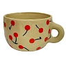 Кружка ручной работы Малёма с росписью Вишенки, керамика, 550 мл, превью фото 2