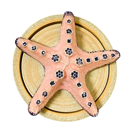 Шкатулка «Морская звезда», 10 см, керамика, фото 3.