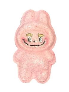 Бомбочка для ванны Nyash Nyash «Лабубу», розовая