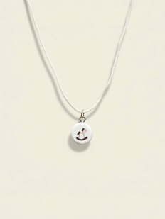 Чокер ручной работы c подвеской «Лошадка-качалка» в ассортименте, чёрно-розовый, керамика