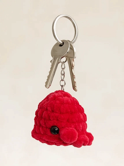 Плюшевый брелок ЦИЛИНСКАЯ «Кит», фуксия, фото 3.