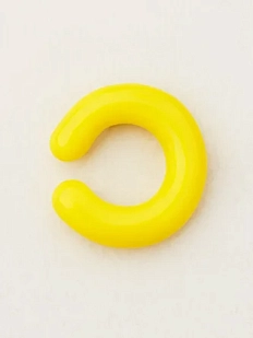 Кафф глянцевый Лампджой, стекло, жёлтый