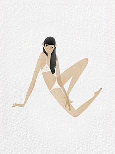 Открытка «The Girl»