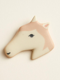 Брошь ручной работы «Лошадь»