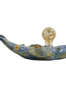 Лампа ручной работы «Кит», керамика