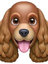 3D Стикер на телефон с собакой, кокер-спаниель, объёмный