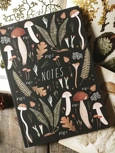 Блокнот «Микология», А5, 42 листа, тёмно-зелёный