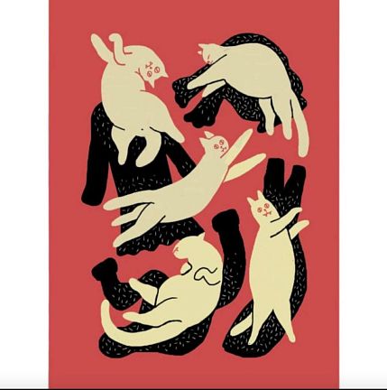 Картхолдер двухсторонний «Котики», фото 1.