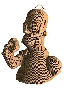 Картонный конструктор 3D «Гомер Симпсон»
