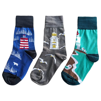 Набор носков «Носки Маячника», 3 пары, р-р 38-41, фото 2.