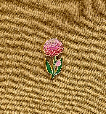Металлический значок Heart of Moscow «Георгин» серия Цветы, фото 3.