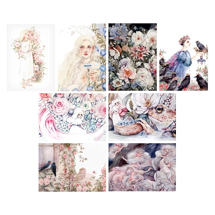 Набор открыток с иллюстрациями Викторовой Оксаны №12, 8 шт., фото 1.