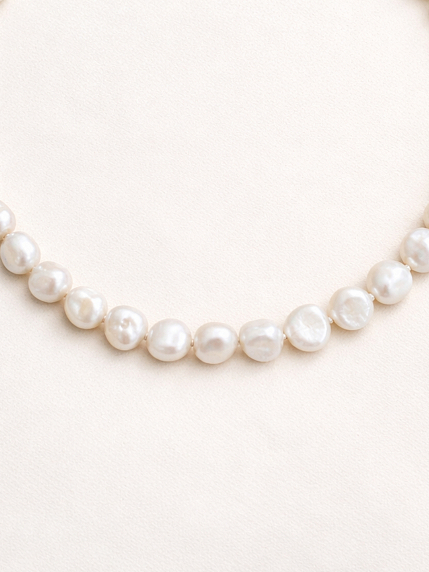 Чокер из очень крупного жемчуга с длинной цепочкой Migette, фото 3.