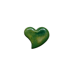 Брошь из керамики «Green Heart»