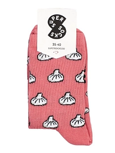 Носки «Хинкали», р-р 40-45, розовые