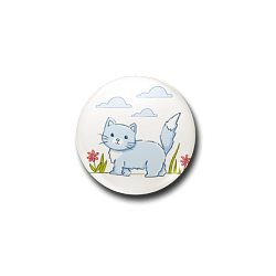 Значок «Котик», металл, 25 мм
