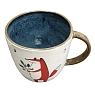 Кружка ручной работы Ким керамика с росписью Лис с сиренью, керамика, 450 мл, превью фото 4