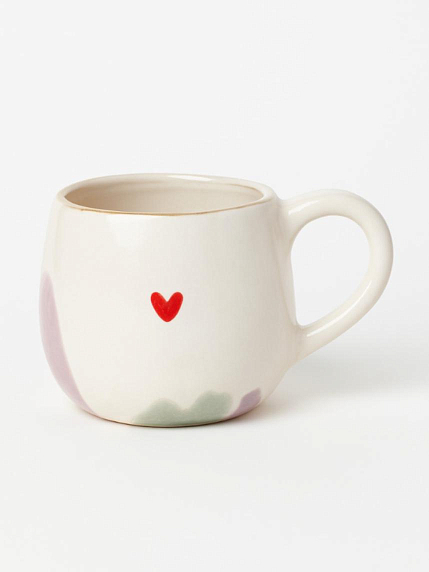 Кружка ручной работы с фигуркой «Лошадка», фиолетово-голубая, полуфарфор, 250 мл, фото 2.