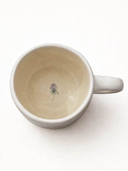 Кружка ручной работы Верба керамика бочонок «Клевер», керамика, 300 мл, фото 3.