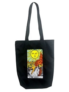 Сумка шоппер Интроверт «Таро. Солнце», чёрный