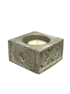 Подсвечник Легенда о розе с готическими розами, бетон