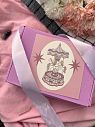 Открытка «Двухсторонняя карусель», розовая, 13,5 х 13,5 см, превью фото 3