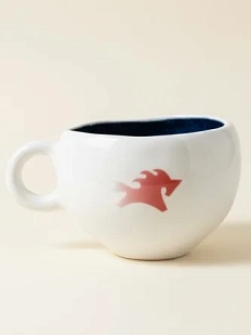 Кружка ручной работы Мастерская Виктории Нор «Лошадка розовая», керамика, 180 мл