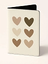 Обложка на паспорт DARI DARI «Бежевые сердечки», искусственная кожа, бежевая, превью фото 1