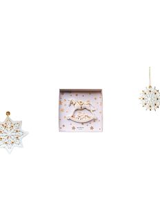 Набор ёлочных игрушек из фарфора Bulygin «Звездочка Лошадка Снежинка»