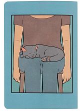 Блокнот с кошкой Barking Store Gudim «Cat», А5, 40 листов, голубой