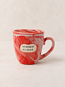 Кружка ручной работы Тата вытворяет/NF ceramics «Oty***s' от себя», красная, керамика, 400 мл, превью фото 1