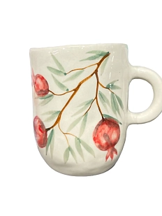 Кружка ручной работы Верба керамика «Гранат», керамика, 350 мл