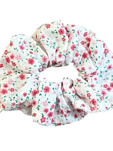 Резинка для волос АМИ (Ami lé sac) «Розовые цаеточки», хлопок