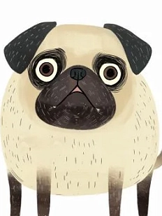 Обложка на студенческий билет DARI DARI «Мопс», экокожа