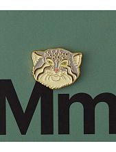 Металлический значок Heart of Moscow «Манул» серия Зоопарк