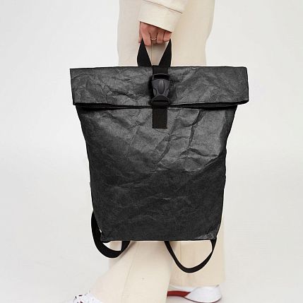 Рюкзак Ranzel Bags «Rolly Black», тайвек, чёрный, фото 1.