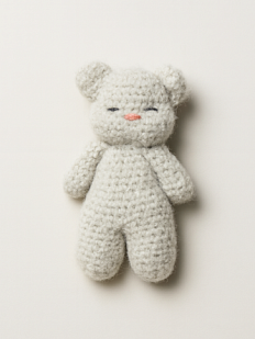 Игрушка ручной работы «Котёнок» плюшевый, серый. Магазин Dari Dari Игрушка ручной работы «Котёнок» плюшевый, серый