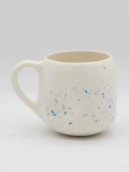 Кружка ручной работы РУКИ В ГЛИНЕ «Хочу быть морем и топить людей», керамика, 400 мл, круглая, фото 2.