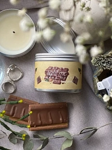 Свеча ручной работы «Шоколад», 100 г