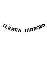 Бумажная гирлянда из букв Tak.sebe.prazdnik «ТЕКИЛА ЛЮБОВЬ», чёрная, картон, 240 г/м², превью фото 1