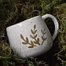 Кружка ручной работы Ловетанн керамика круглая «Веточки», керамика, 400 мл, превью фото 6