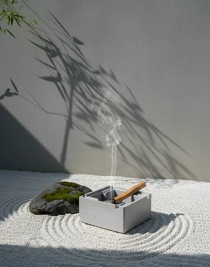 Пепельница с крышкой, кофейный, фото 3.