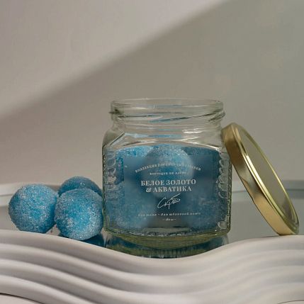 Скраб порционный для тела Boutique de savon «Белое золото Акватика», 380 мл, фото 2.