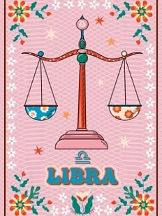 3D Стикер на телефон со знаком зодиака «Весы», объёмный