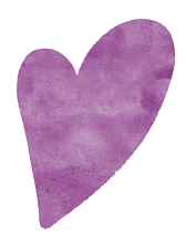 3D Стикер на телефон «Фиолетовое сердечко»