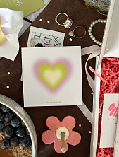 Бумага для записей «Green aura heart»