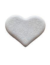 Брошь из керамики «Сердце большое»