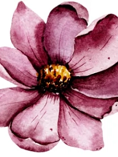 3D Стикер на телефон «Цветочек», бордовый, объёмный, 3 см