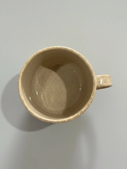 Кружка ручной работы Идеальное совпадение, бежевая, керамика, 350 мл, фото 3.